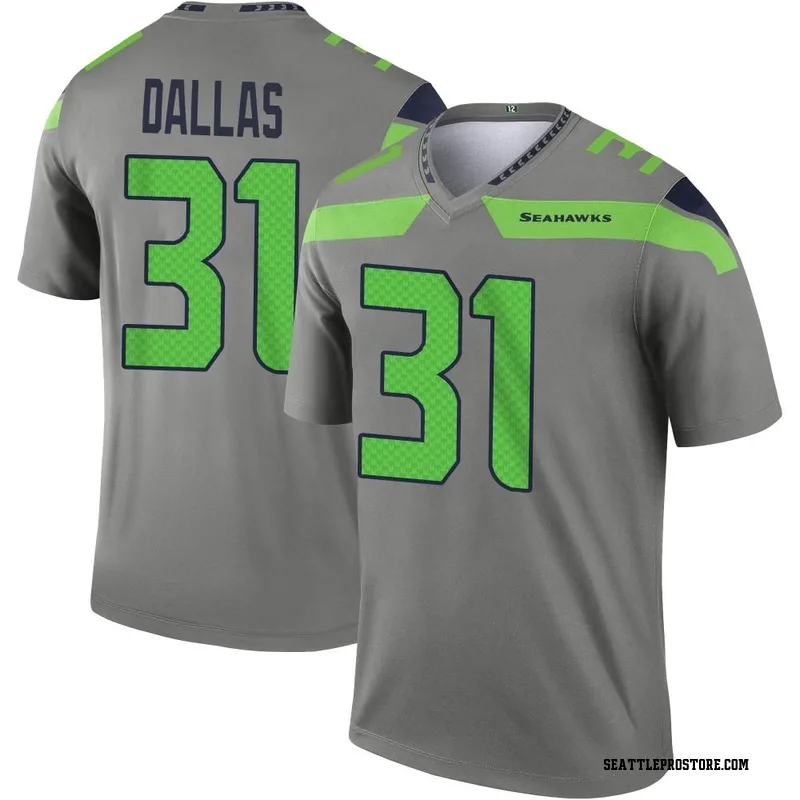 Seattle Seahawks Deejay Dallas 31 2021 Nfl Golden Brandedition Black Jersey  Gift For Seahawks Fans - Bluefink