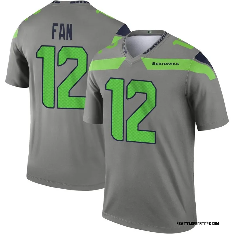 Fan Seattle Seahawks Jersey #12 Steel Blue Elite Drift Fashion