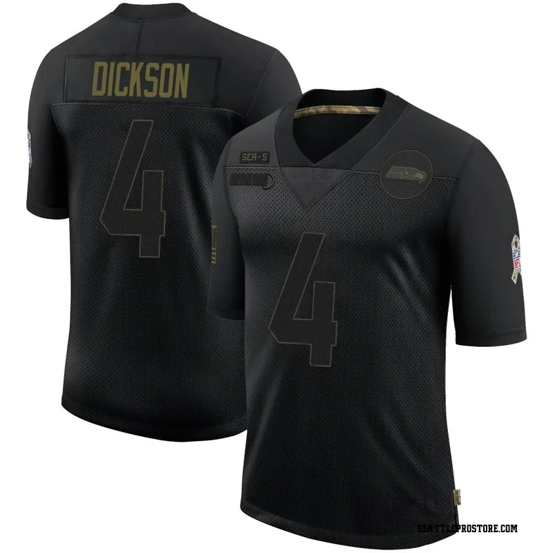 Limited Men's Ed Dickson Silver Jersey - #84 Football Seattle Seahawks  100th Season Inverted Legend Size 40/M