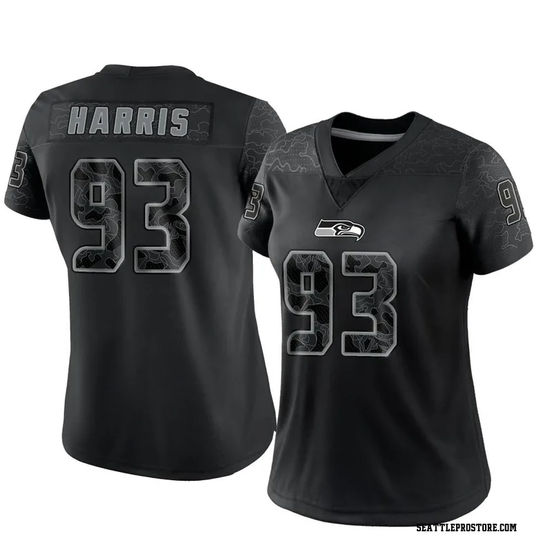 Game Women's L.J. Collier Black Jersey - #95 Football Seattle Seahawks  Fashion Size S