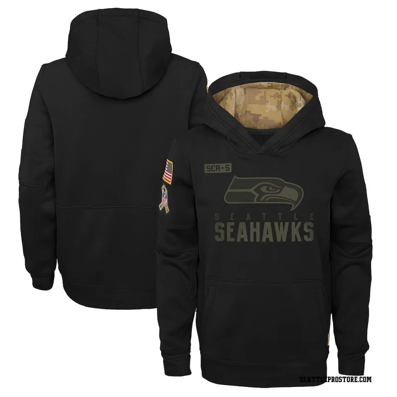 Seattle Seahawks Military Hoodie, S M L XL 2X 3X 3XL Salute to Service