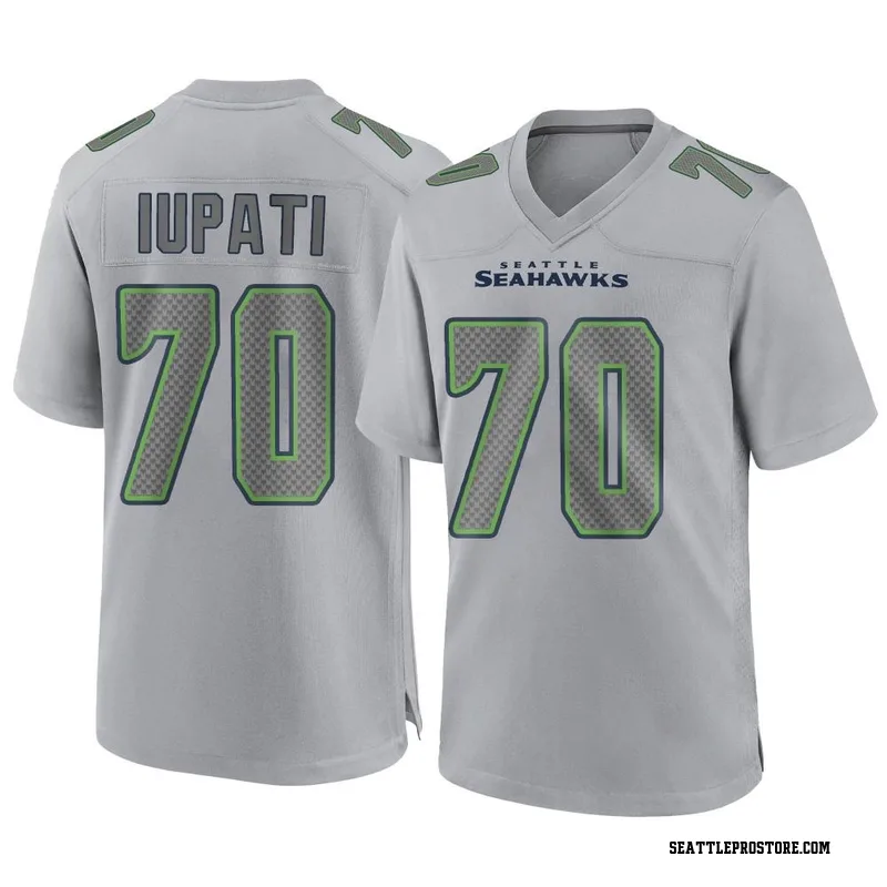 Game Men's Mike Iupati White Road Jersey - #70 Football Seattle Seahawks  Size 40/M