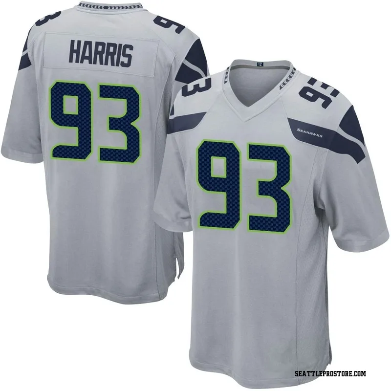 Seattle Seahawks Shelby Harris 96 Game Jersey - White Jersey - Bluefink