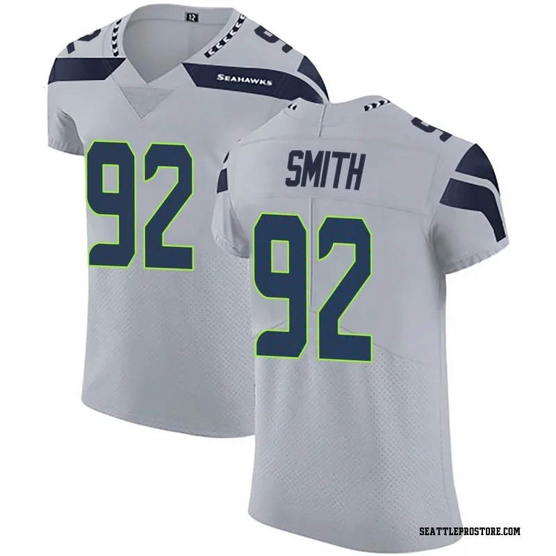 Men's Legend Seattle Seahawks NO.92 Tyreke Smith Color Rush Neon Jersey -  Green