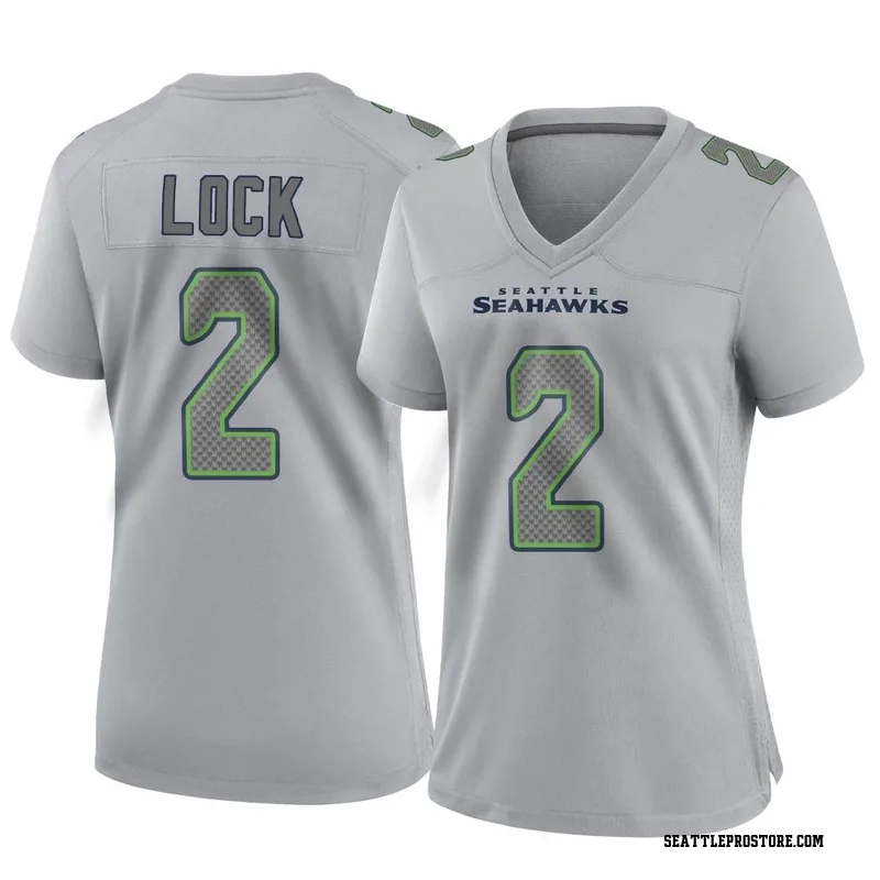 Drew Lock Men's Nike College Navy Seattle Seahawks Custom Game Jersey