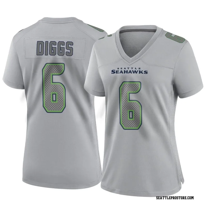 Quandre Diggs & Darrell Taylor Signed Grey/Neon # Custom Jersey Seattl