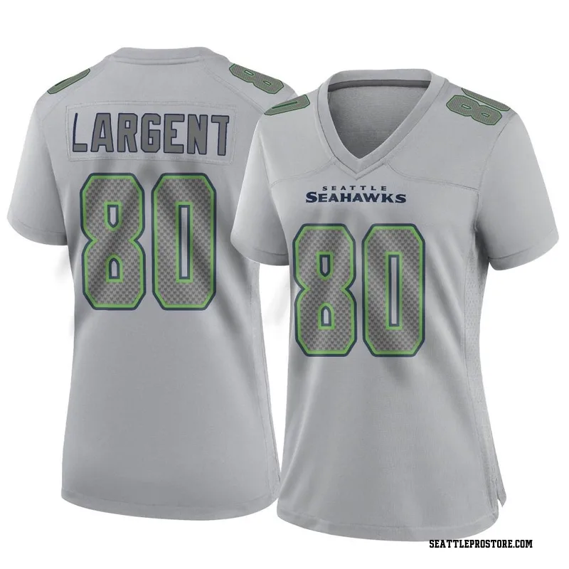 Limited Youth Steve Largent Silver Jersey - #80 Football Seattle Seahawks  100th Season Inverted Legend Size S(10-12)