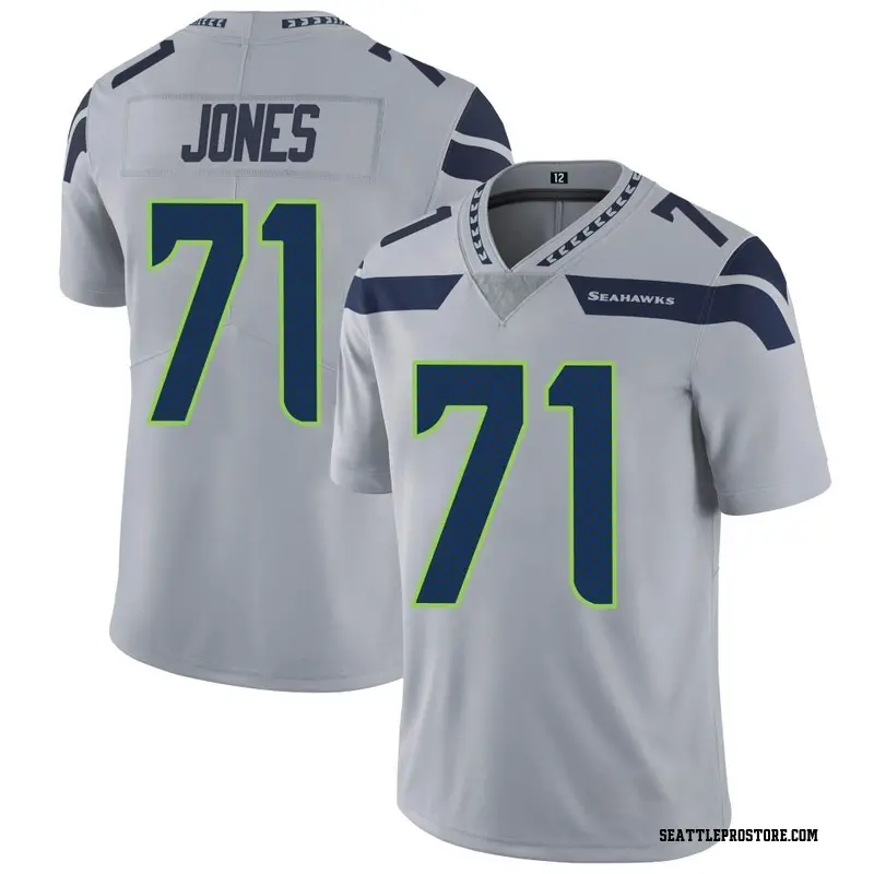 Seattle Seahawks Walter Jones Autographed 2002-2011 Blue Jersey