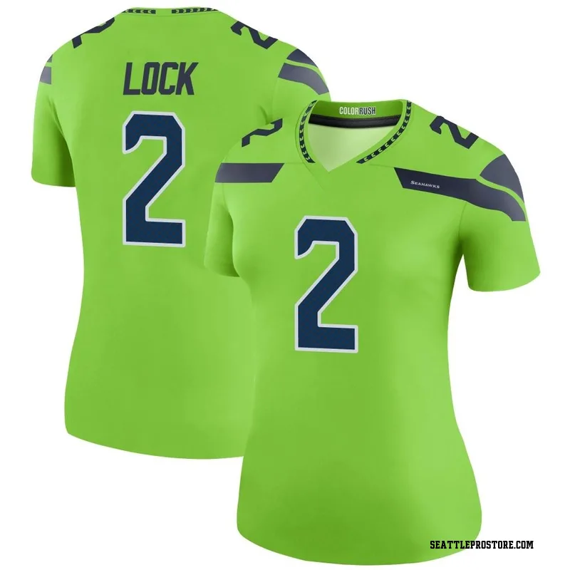 Nike Seattle Seahawks Neon Green Alternate Custom Game Jersey