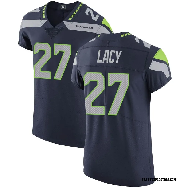 Navy Men's Eddie Lacy Seattle Seahawks Elite Team Color Vapor Untouchable Jersey