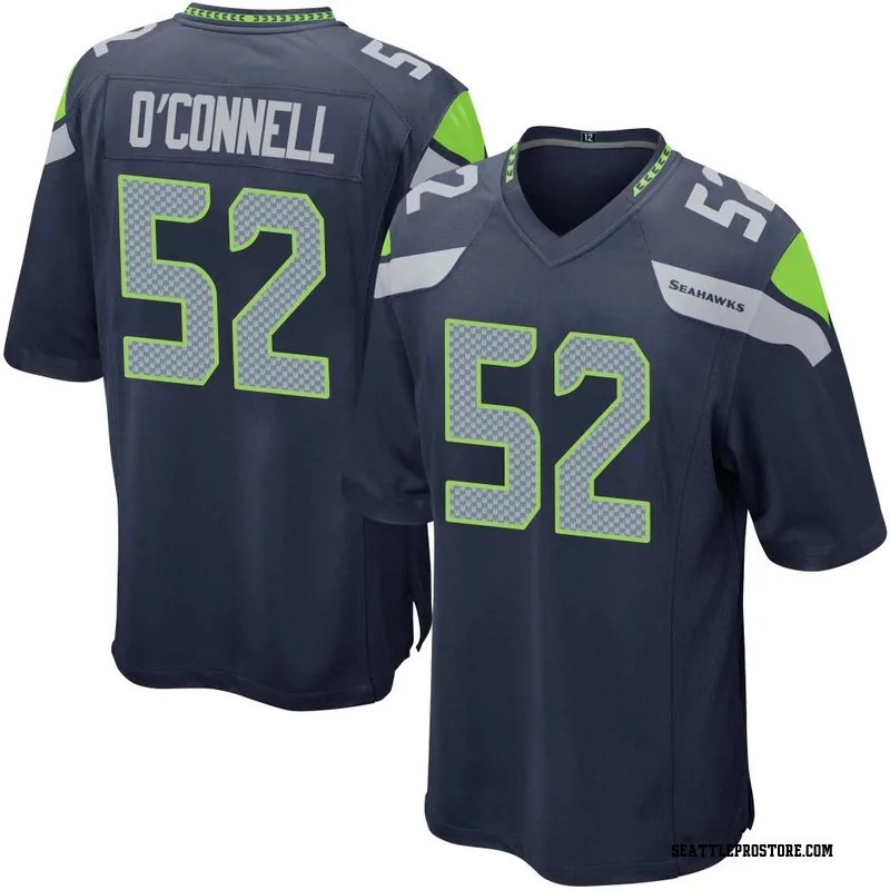 Navy Men's Patrick O'Connell Seattle Seahawks Game Team Color Jersey