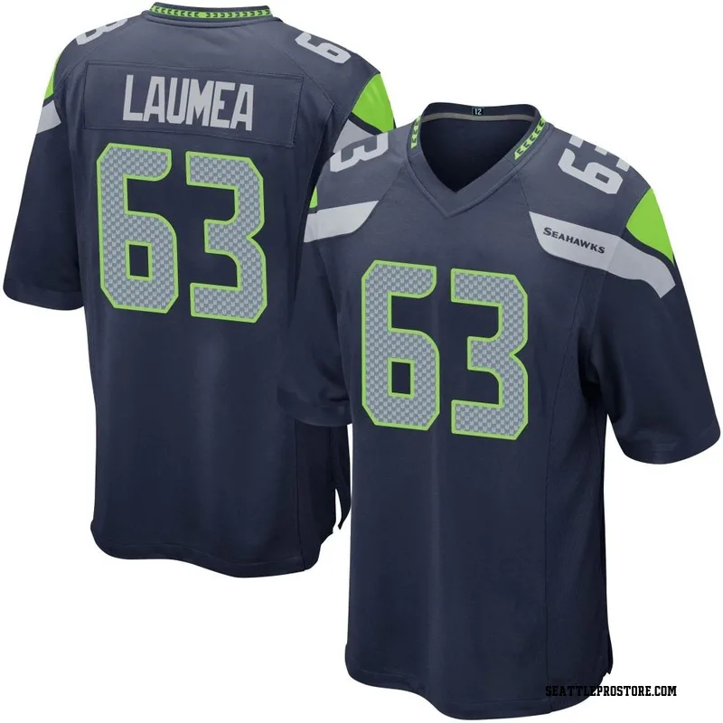 Navy Men's Sataoa Laumea Seattle Seahawks Game Team Color Jersey