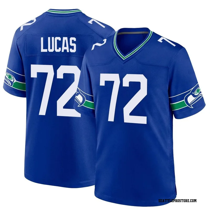 Shirts, Seattle Seahawks Tariq Woolen Royal Throwback Limited Jersey