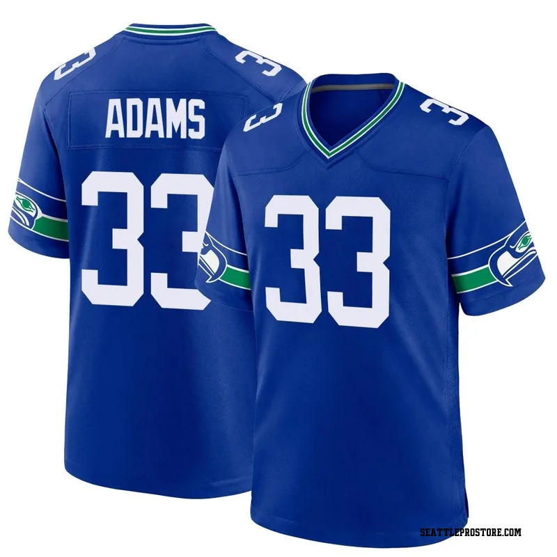 Women's Fanatics Branded Jamal Adams Cream/Navy Seattle Seahawks Vintage  Player Name & Number Raglan 3/