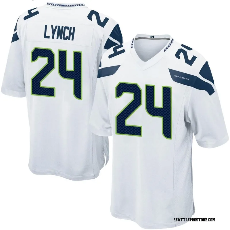 Limited Men's Marshawn Lynch Navy Blue Home Jersey - #24 Football Seattle  Seahawks Vapor Untouchable Size 40/M