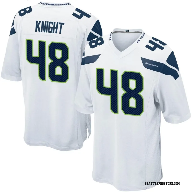 White Men's Tyrice Knight Seattle Seahawks Game Jersey