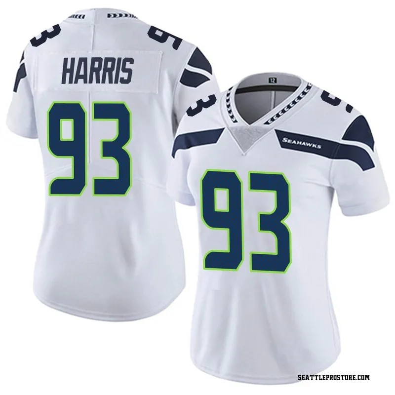 Seattle Seahawks Shelby Harris 96 Game Jersey - White Jersey - Bluefink