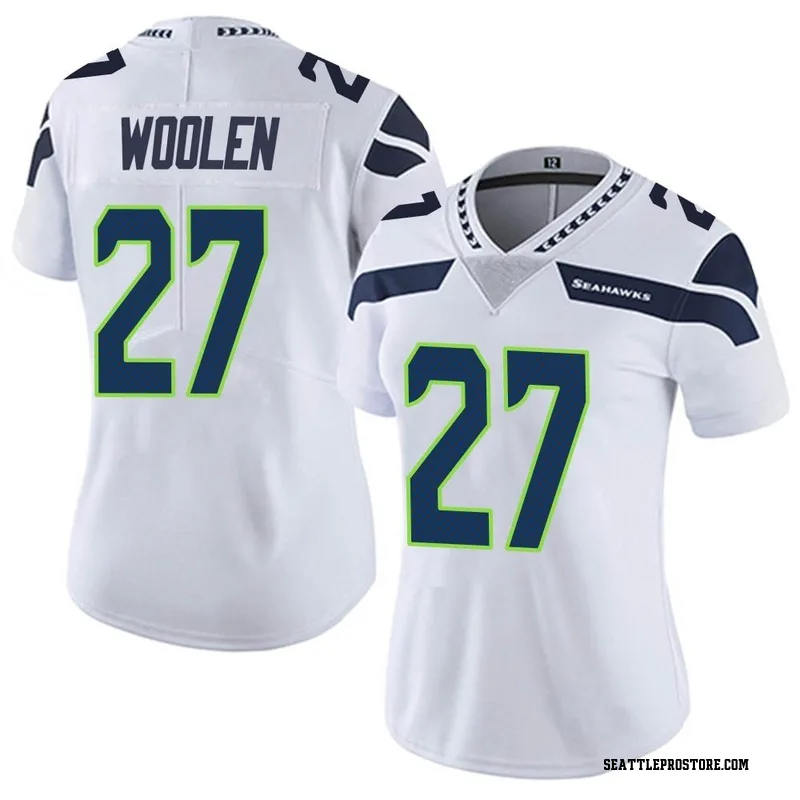 Women's Football Seahawks Uniform #27 Tariq Woolen Jerseys Gray Player Game  Limited ladys Shirts